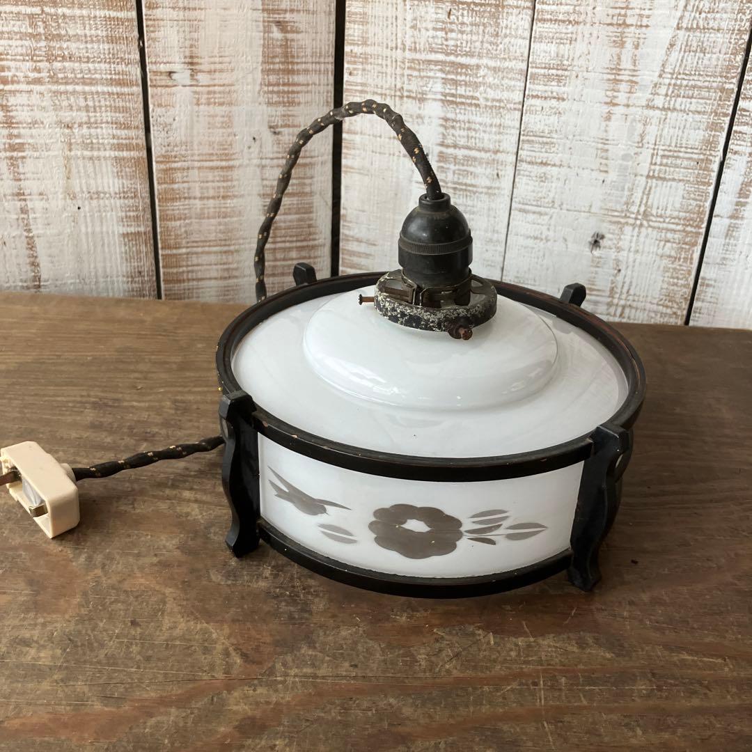 古道具　昔　ランプ　天井照明　和風ランプ