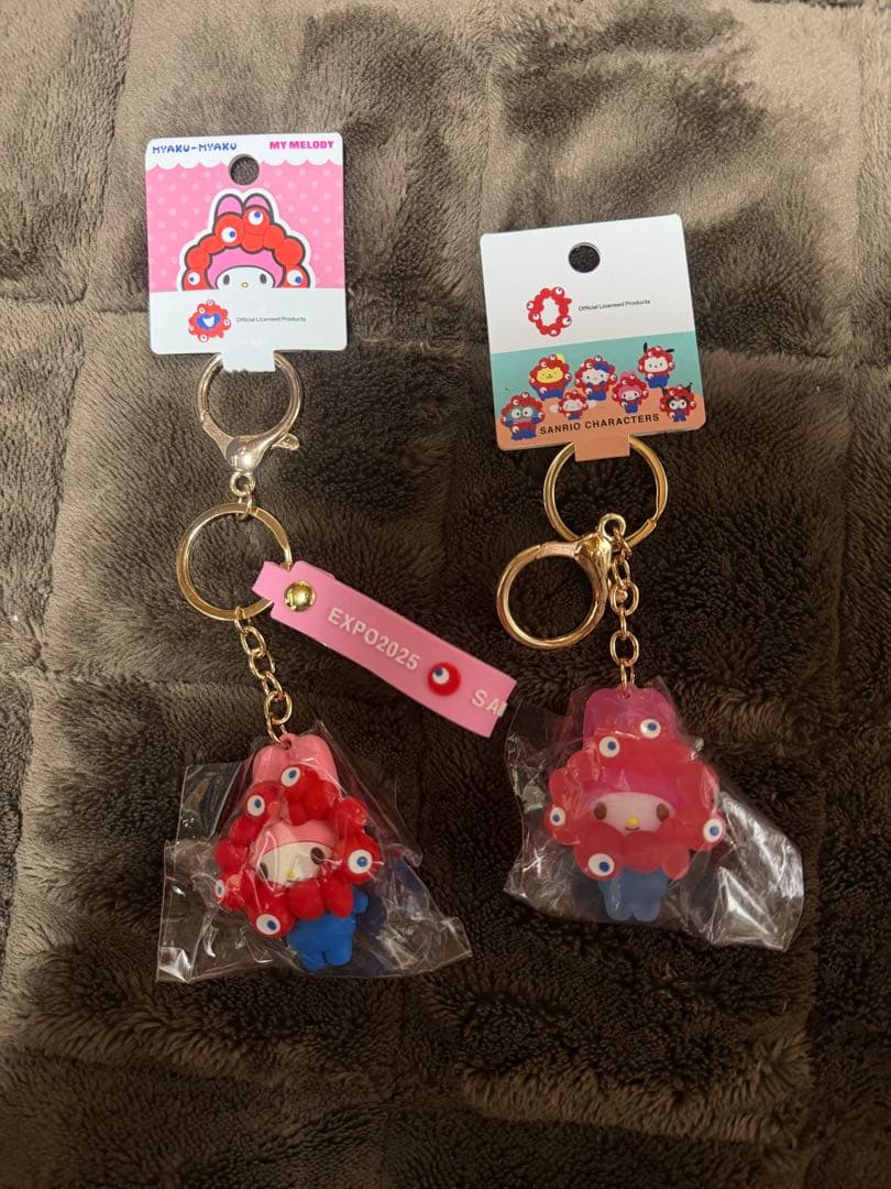 【新品未使用】サンリオ ミャクミャク マイメロディ キーホルダーセット