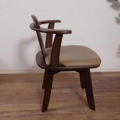【新品・未使用】　 回転チェアー　ダイニング椅子　イス　２脚セット 肘あて付き