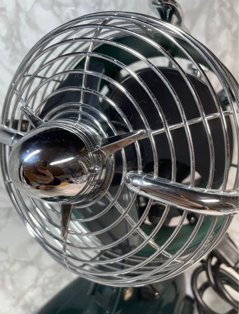 専用　Vintage Fan グリーン 卓上扇風機