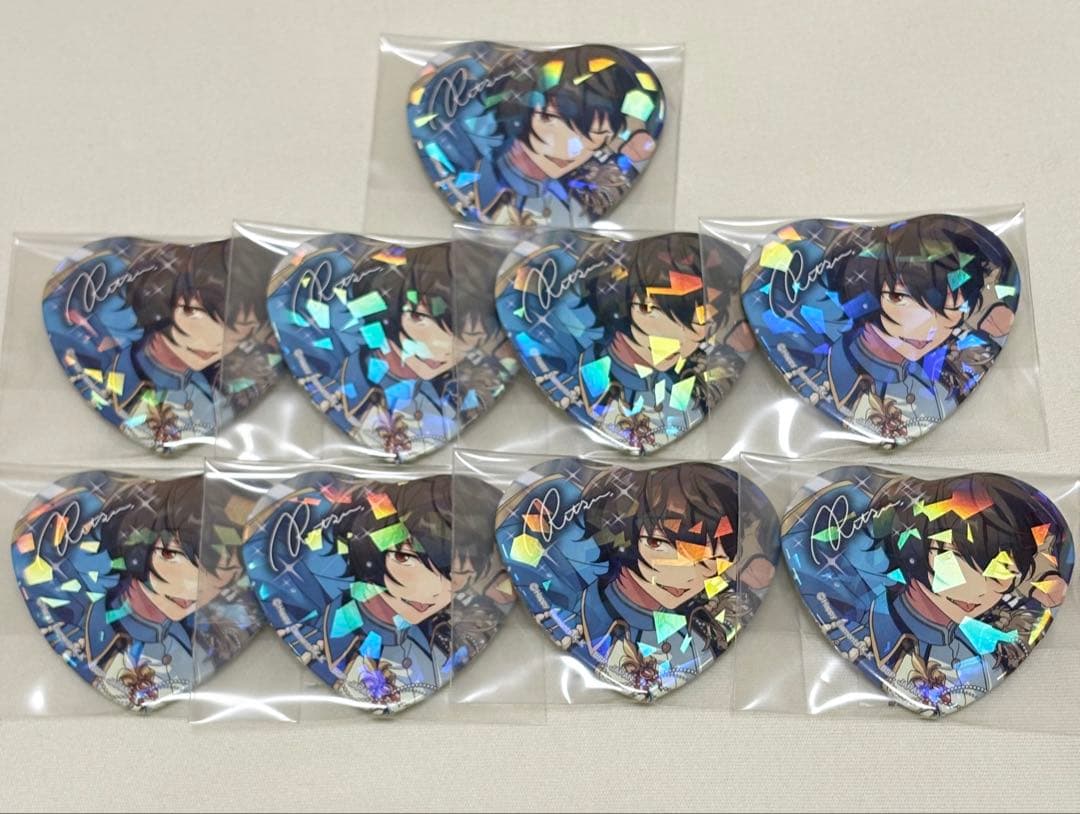 あんスタ Knights 朔間凛月　とるパカ　ハート缶バッジ　9点