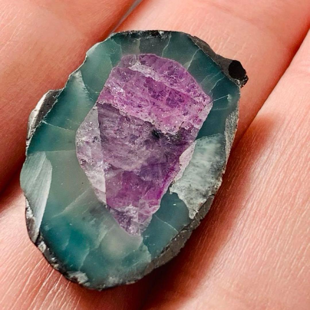 珍品！カシミールサファイアスライスa