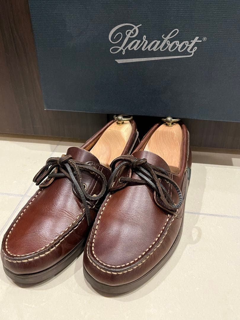 【美品】paraboot BIRTH バース モカシン 6.5 マロン