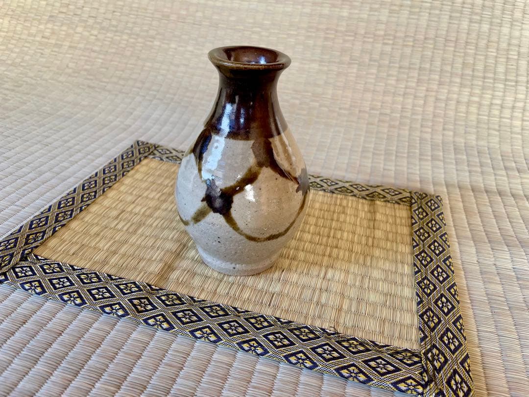 濱田晋作　鉄絵酒器