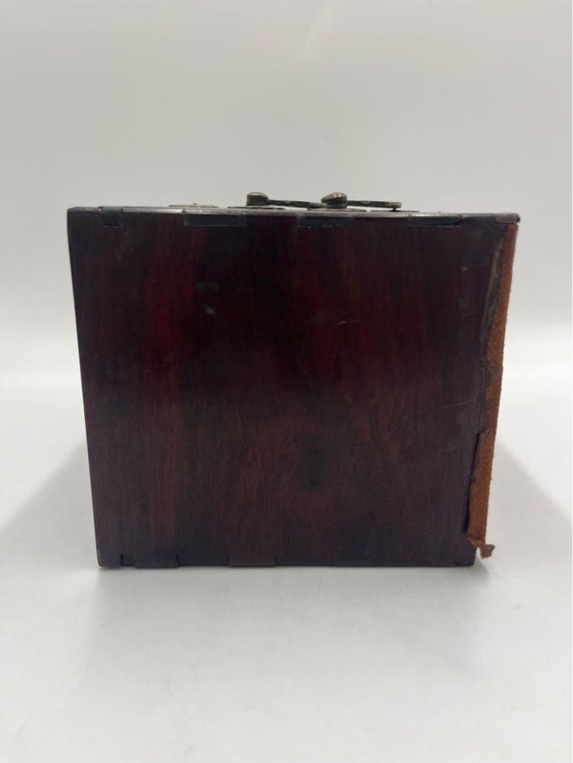 中国　竹嵌　骨牌　背竹牌　麻雀牌　唐木箱付