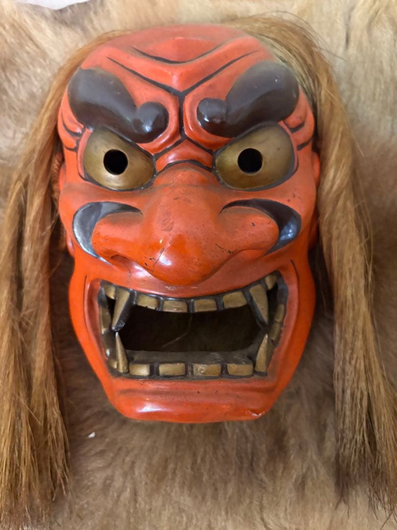 能面　鬼面　Japan ビンテージ