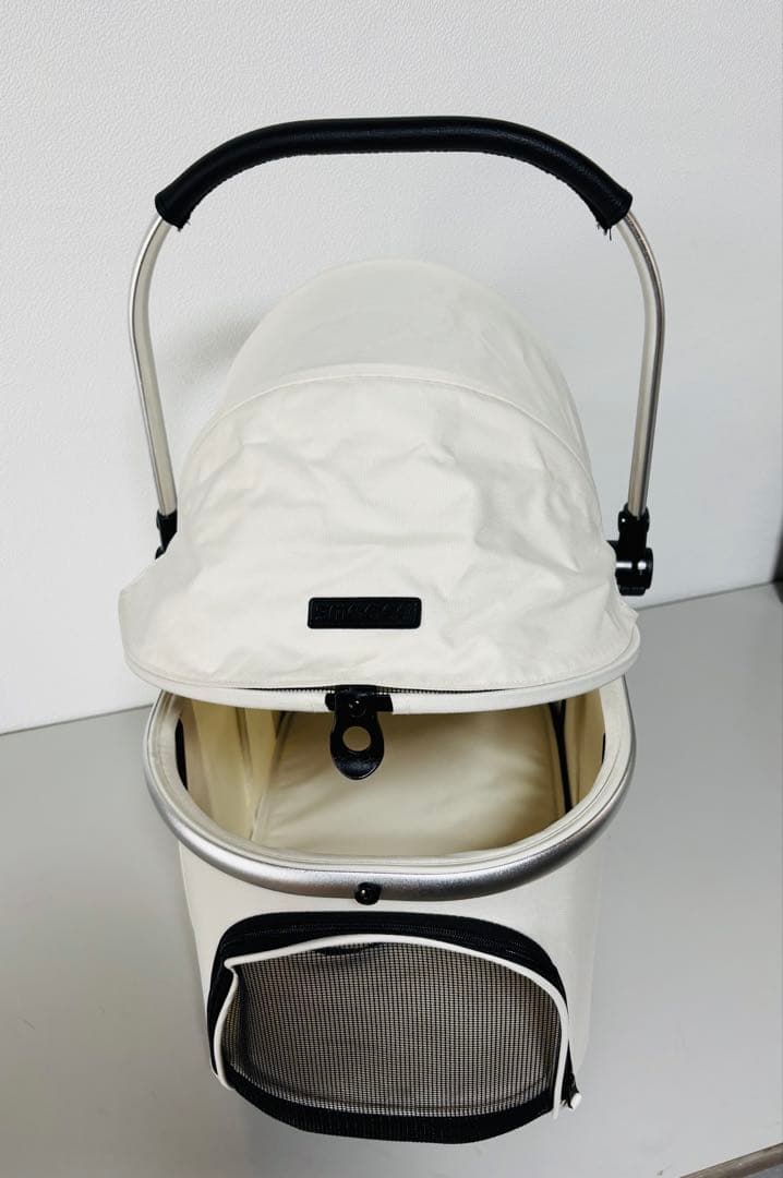 値下げ　送料無料！美品 ペットカート smooca mini《ホワイト》