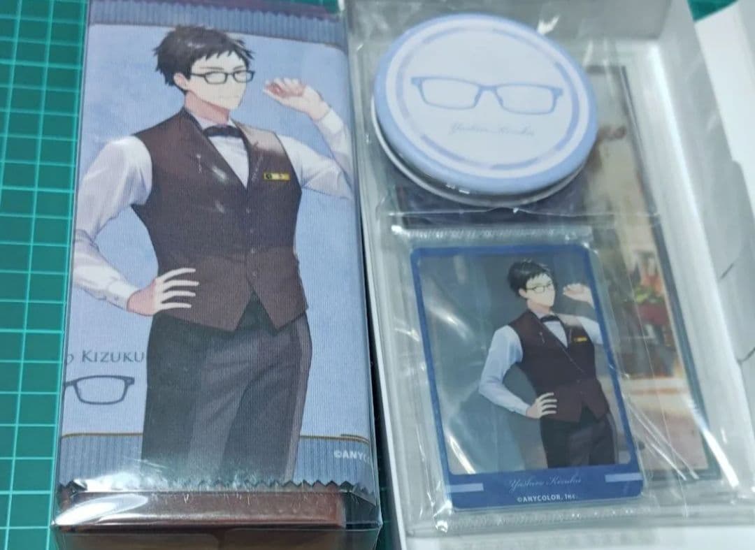 社築 モデル グッズセット 執事眼鏡 にじさんじ コラボ デモレンズ メガネ