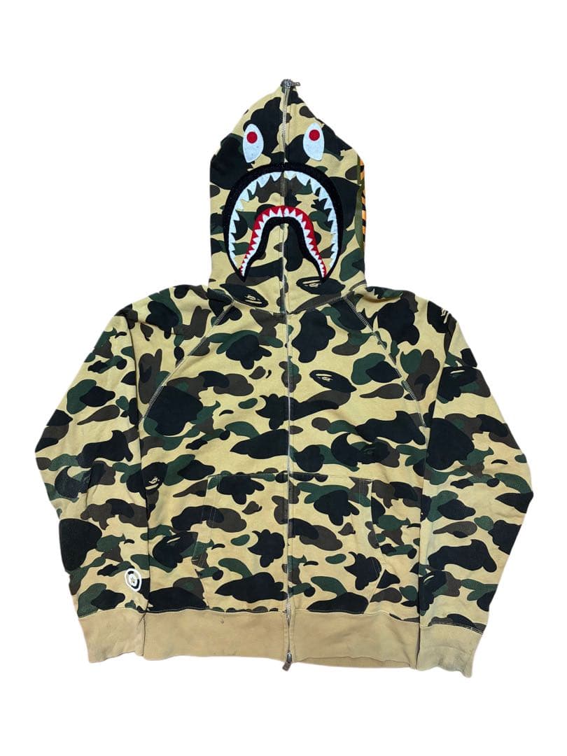 A BATHING APE エイプ 1ST CAMO シャークパーカー