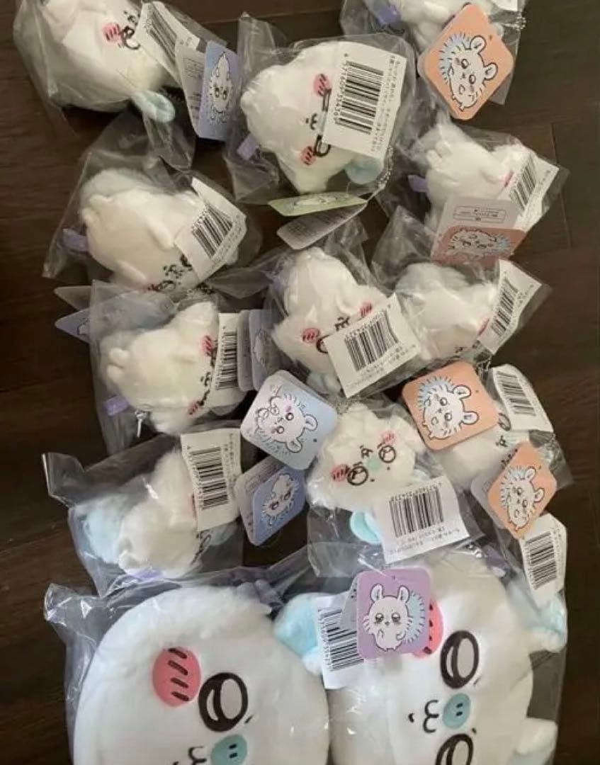 ちいかわ モモンガだらけくじ マスコット キラキラ さくら もぐもぐ あくび