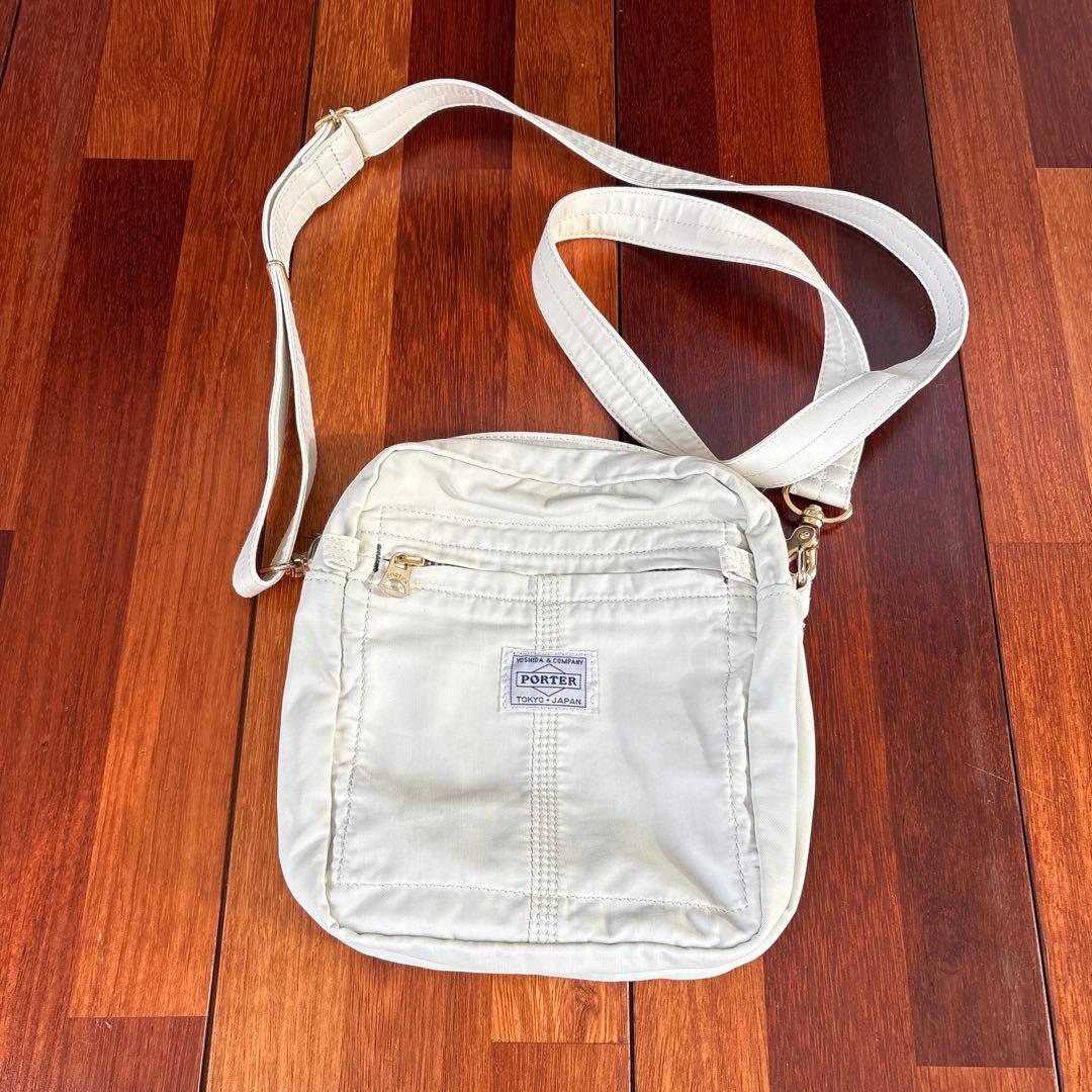 PORTER ホワイト ショルダーバッグ