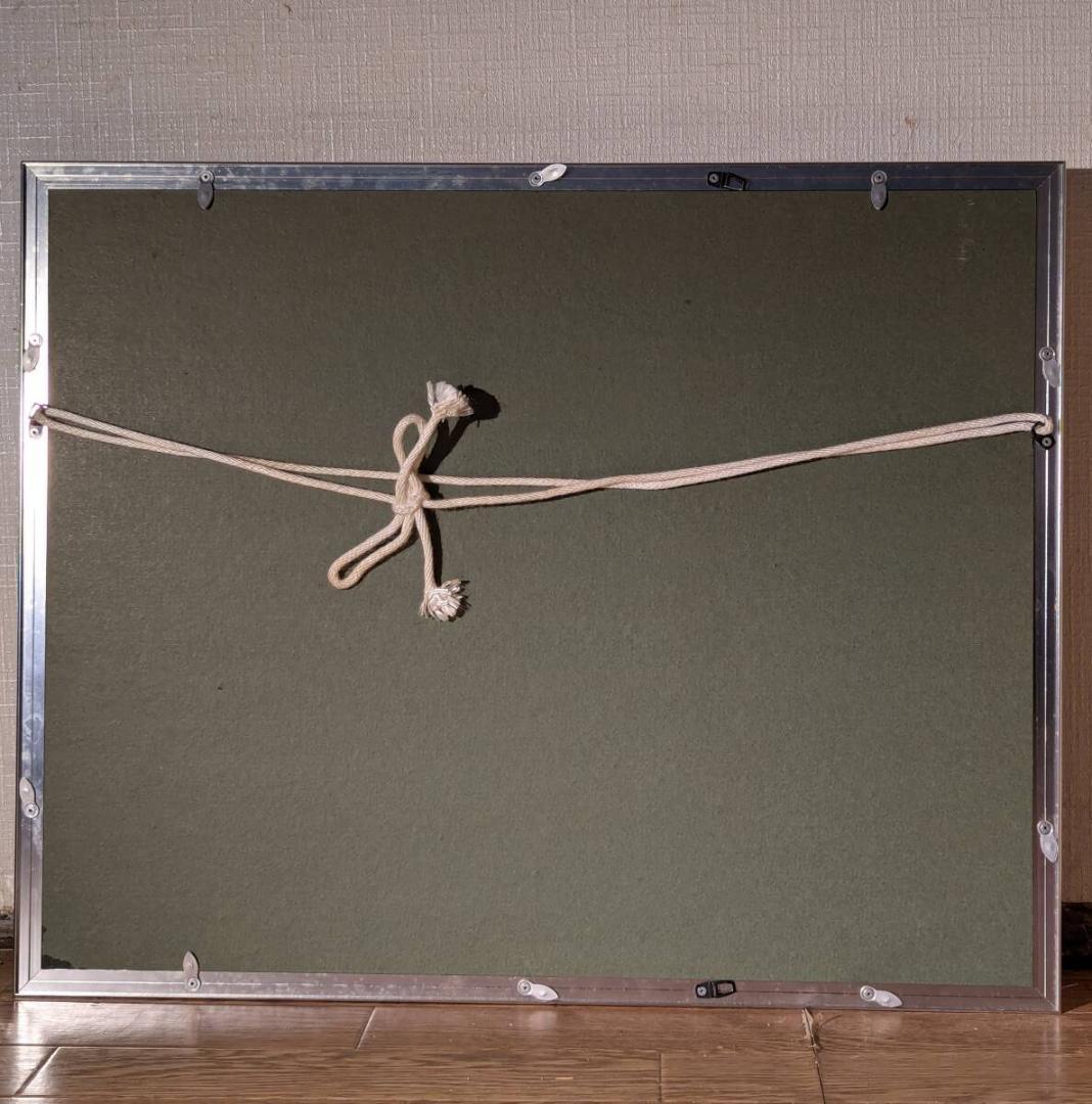 【真作】刺繍画　工芸品　異国の旅路　精緻な糸で描く風景と人々　W63