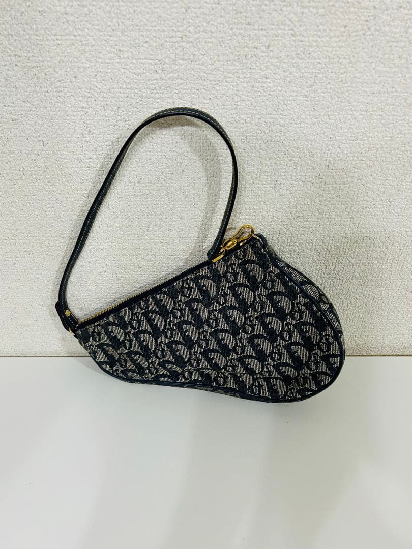 クリスチャン　ディオール　トロッター柄　サドルバック　Dior