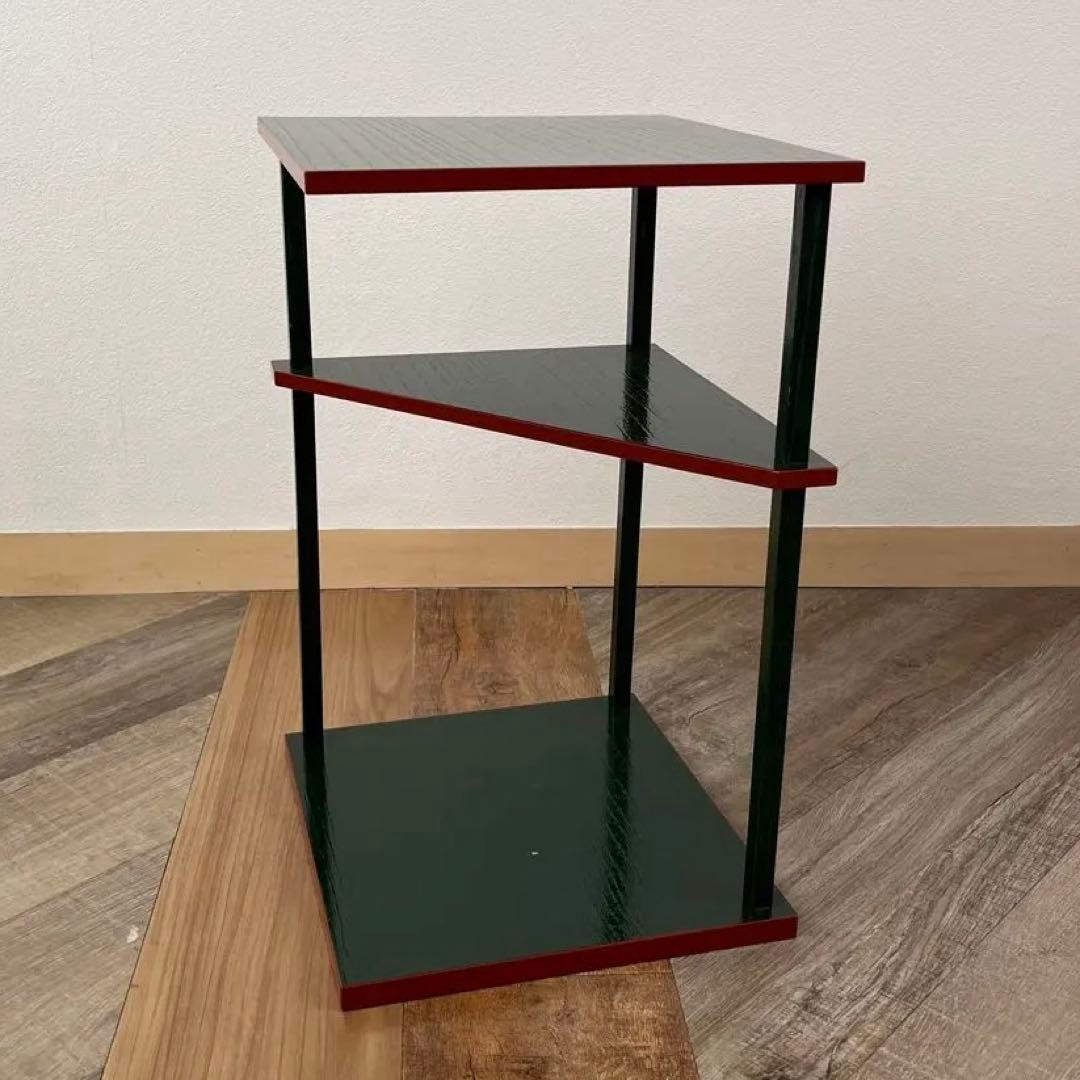 藪内流 帛紗棚 青漆爪紅 紙箱 茶道具