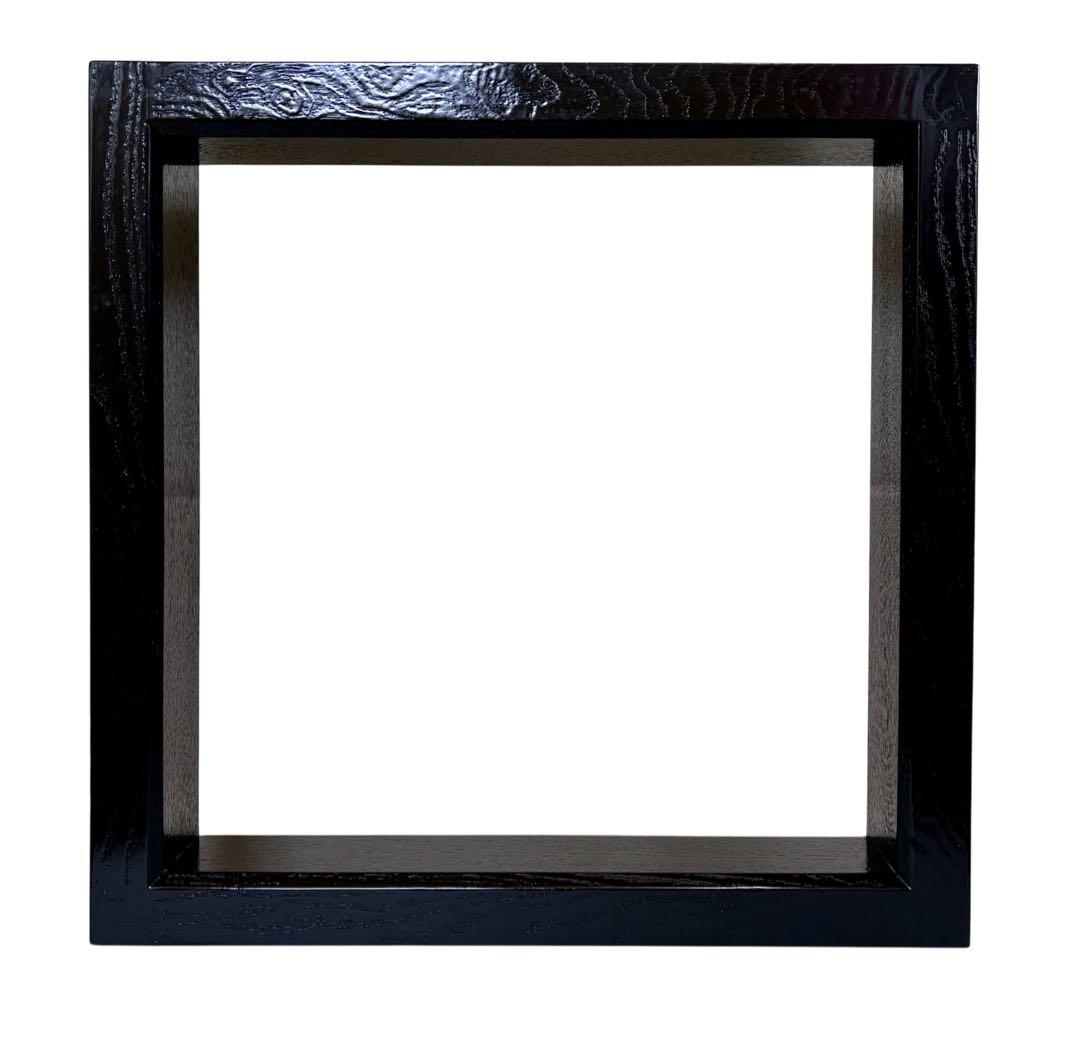 炉縁　柿合塗り　黒　漆塗り　茶道具　未使用品　掻き合せ