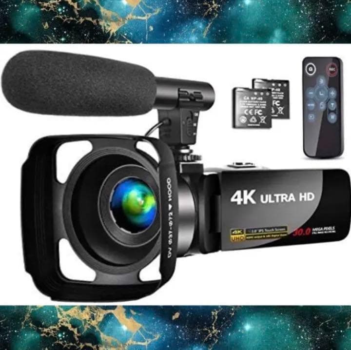 ❤プロ顔負けの高機能を多機能搭載❣最新ハイスペックモデル♪❤4Kビデオカメラ