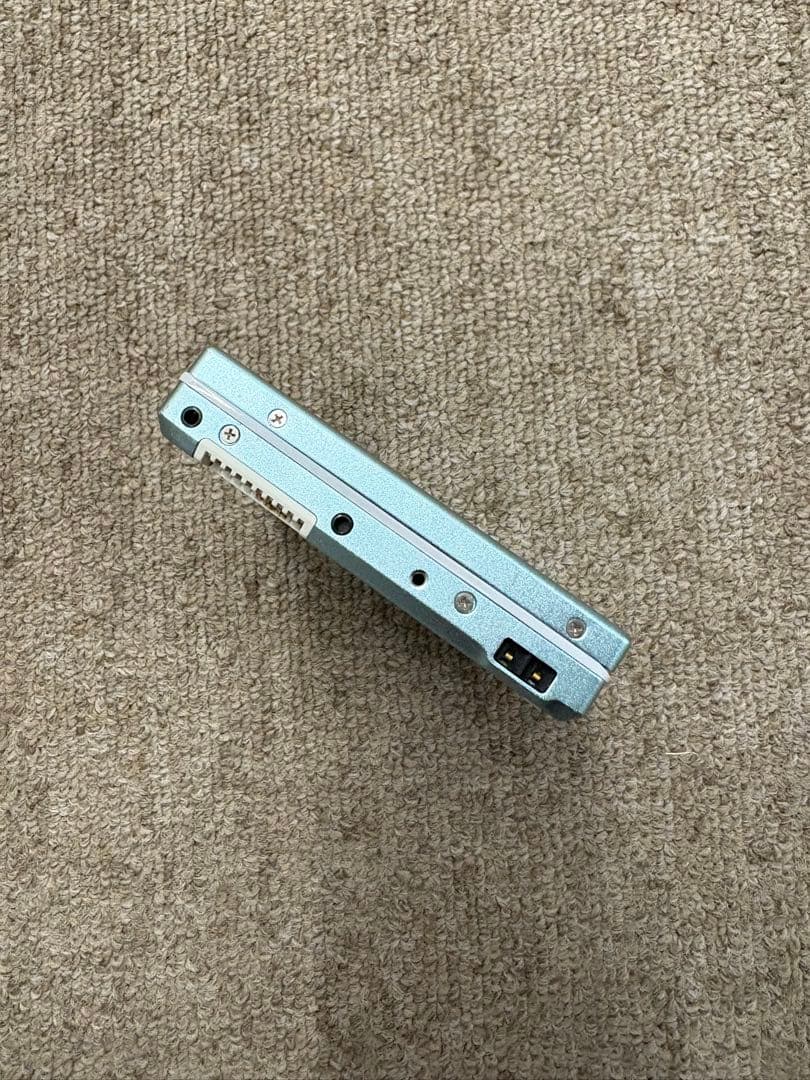 動作品 KENWOOD DMC-T33 ポータブルMDプレーヤー 水色 純正品