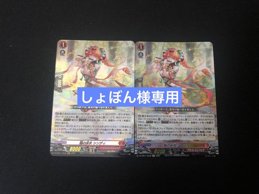 しょぼん出品 焔の巫女シンディ Re+ 3枚