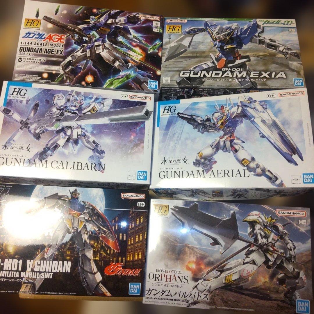 ガンプラセット HG(ハイグレード) 6点