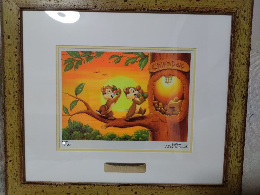 【再値下げ】チップとデール　ディズニー　版画