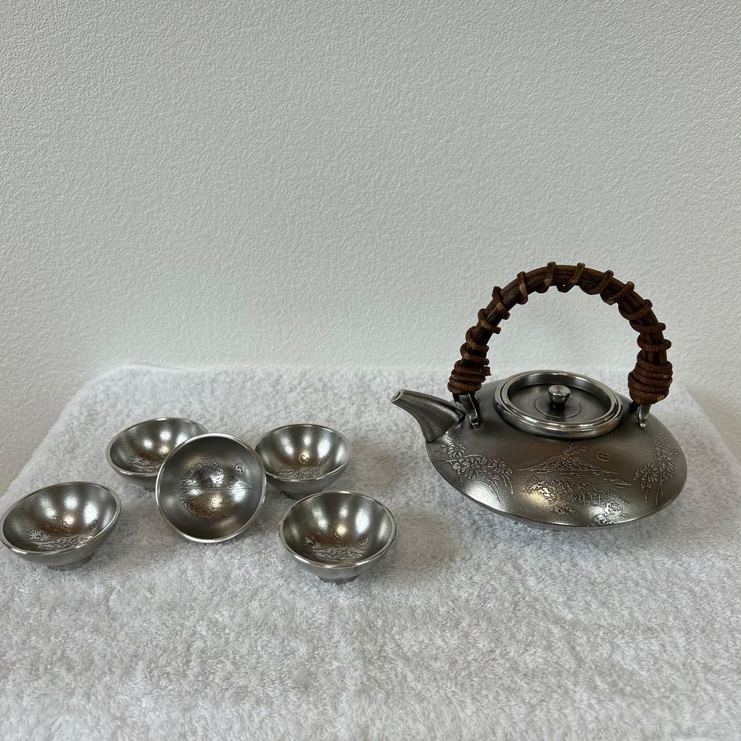 薩摩錫器　黒じょかセット