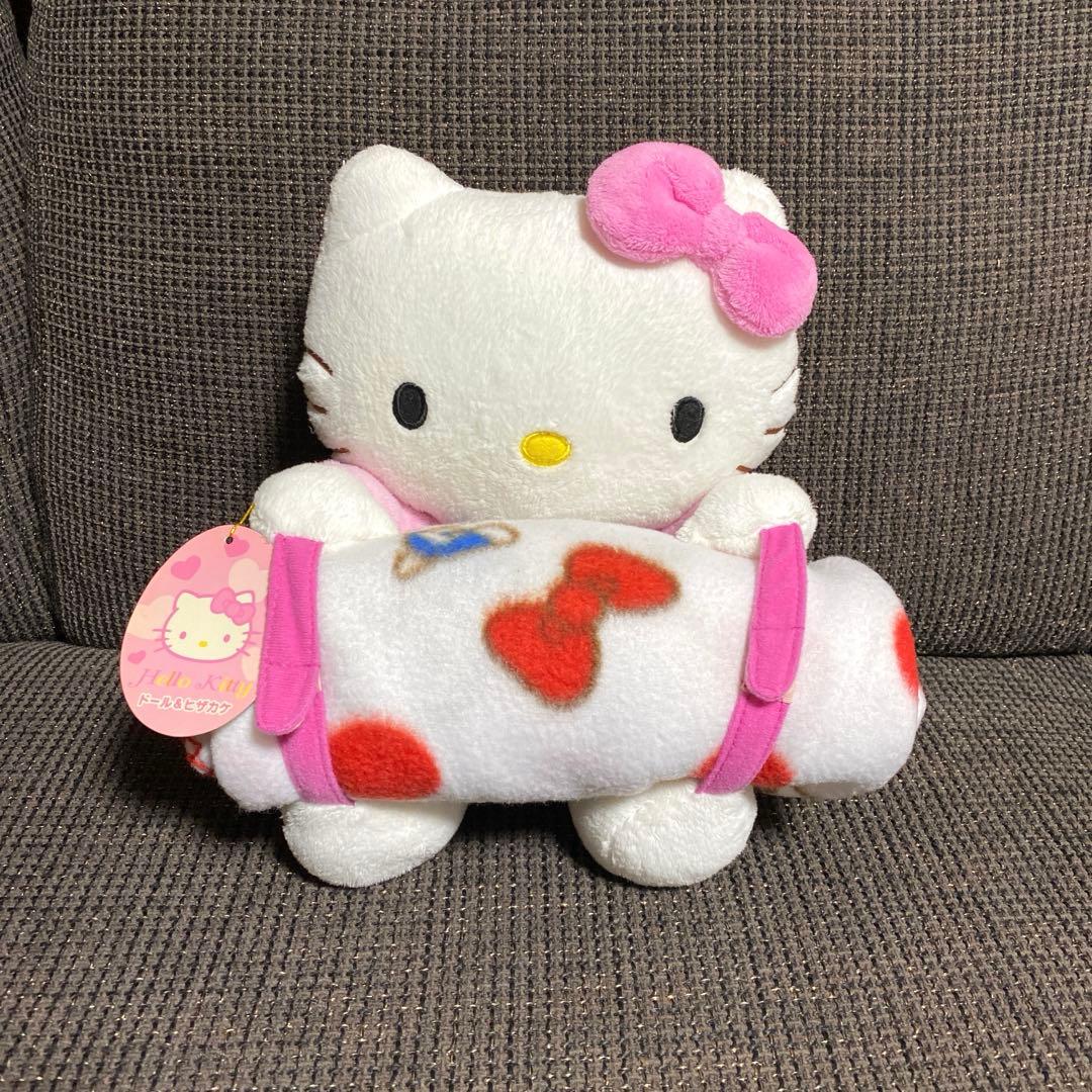 希少レア ハローキティ ぬいぐるみセット 天使 うさぎ ひざ掛け サンリオ 巨大
