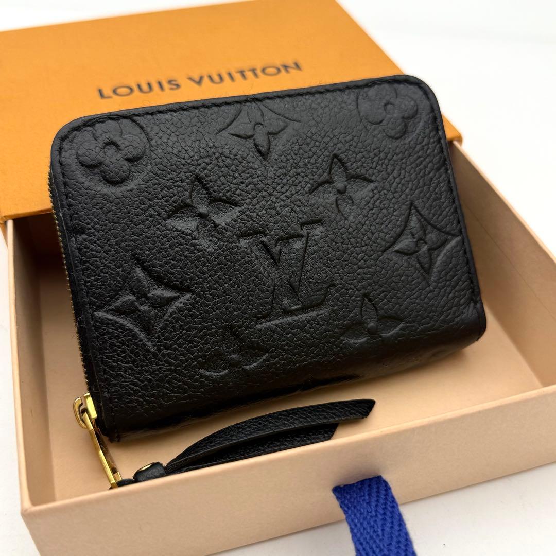 【極上美品】ルイヴィトン モノグラム アンプラント ジッピーパース 黒