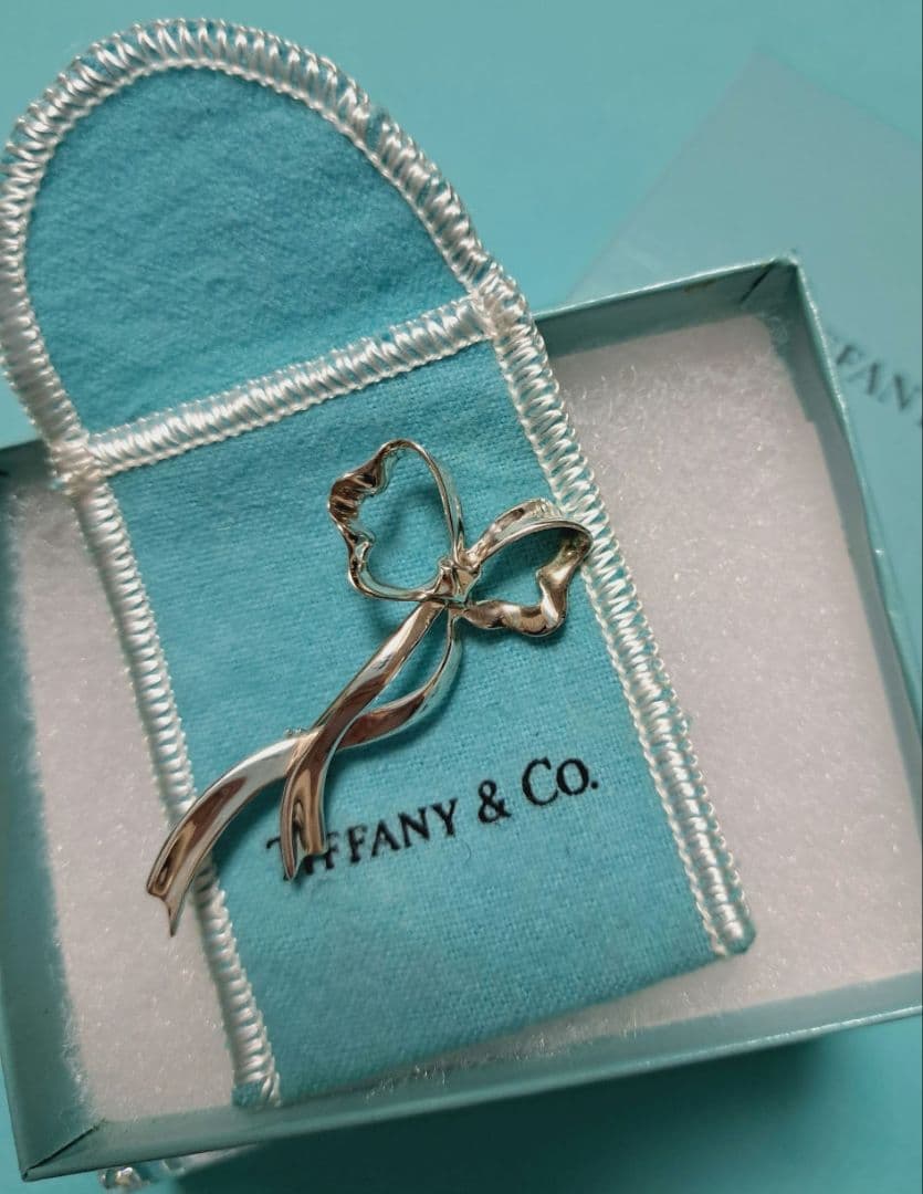 ティファニー リボン ヴィンテージ ブローチ