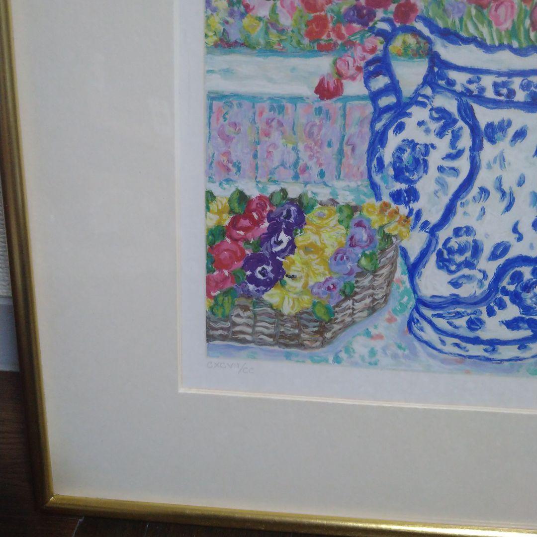 レスリーセイヤー　シルクスクリーン　フラワーファンタジー