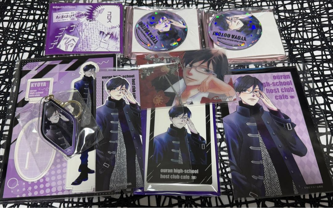 桜蘭高校ホスト部 カフェ 缶バッジ アクリルカード 来場特典 鳳 鏡夜 アクスタ