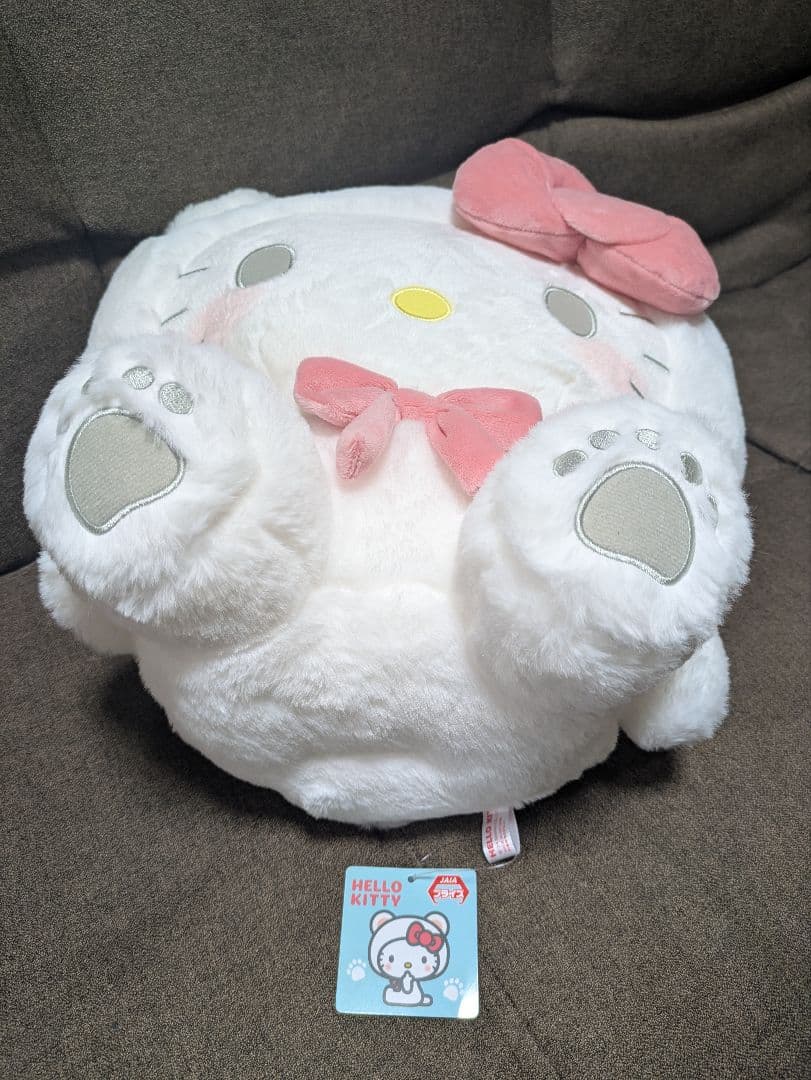 ハローキティ ホワイトベアドールGJ ぬいぐるみ ブラウンベア着ぐるみドールGJ