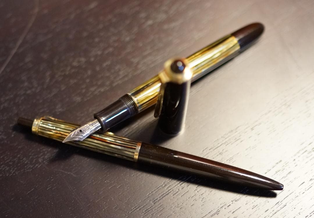 ペリカンヴィンテージ万年筆＆ボールペン１９５９年製　当時物新品ニブに交換済