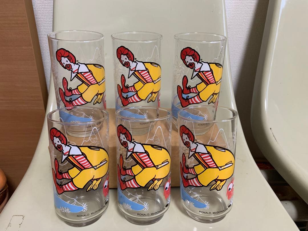 11977年！マクドナルドグラス6個セット！レア！
