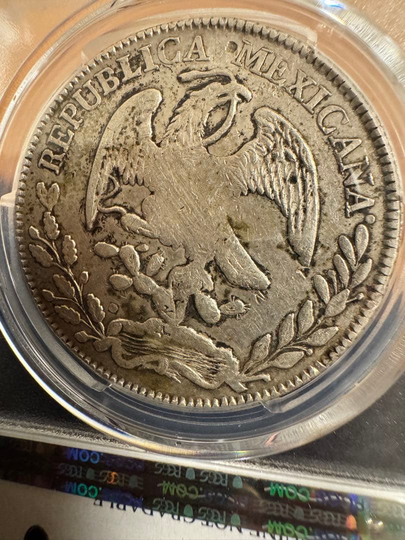 本物保証 メキシコ 8レアル銀貨 1878年 PCGS