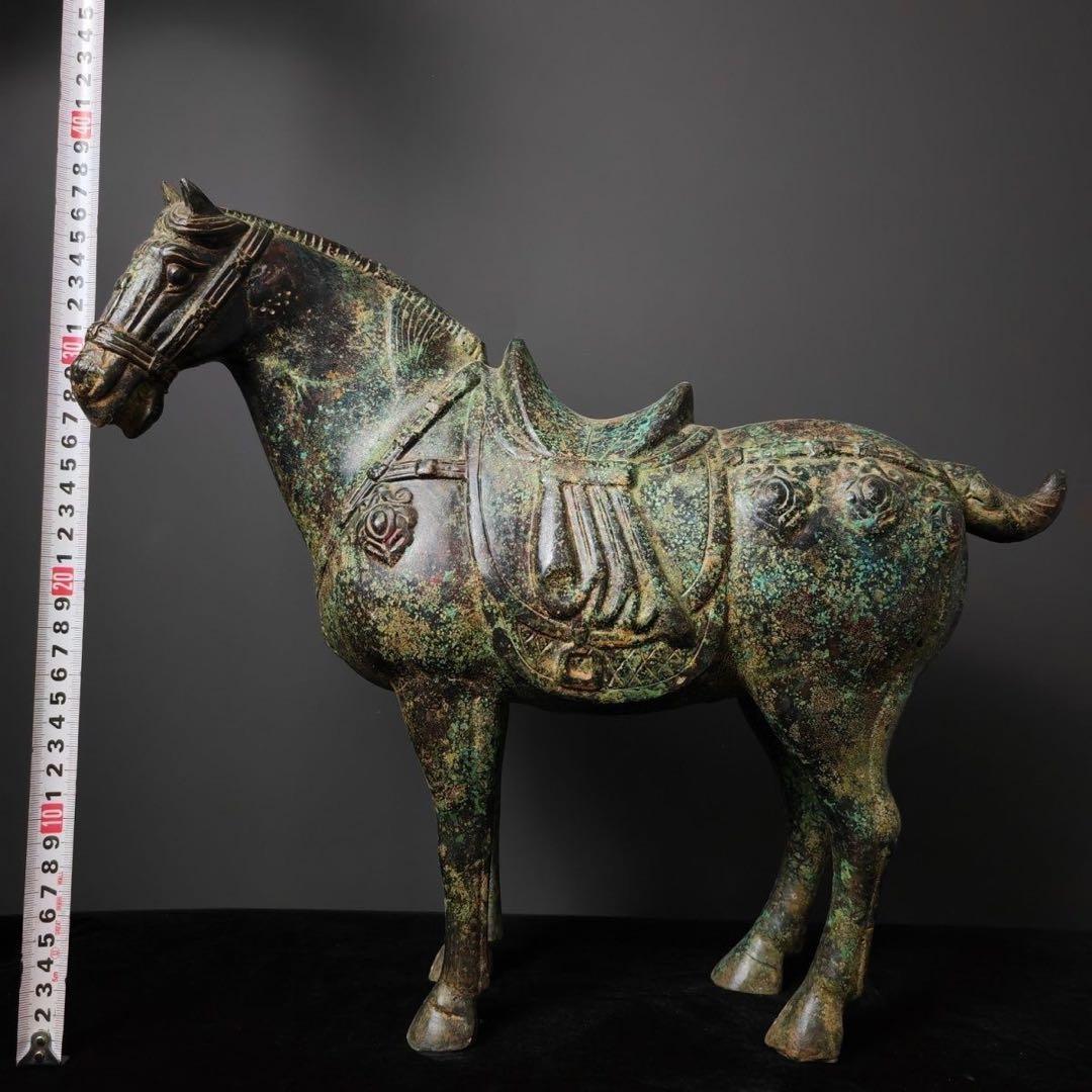 中国古美術品·古青銅器★西周青銅馬★宮蔵珍品・文房置物·風水開運置物・金運UP