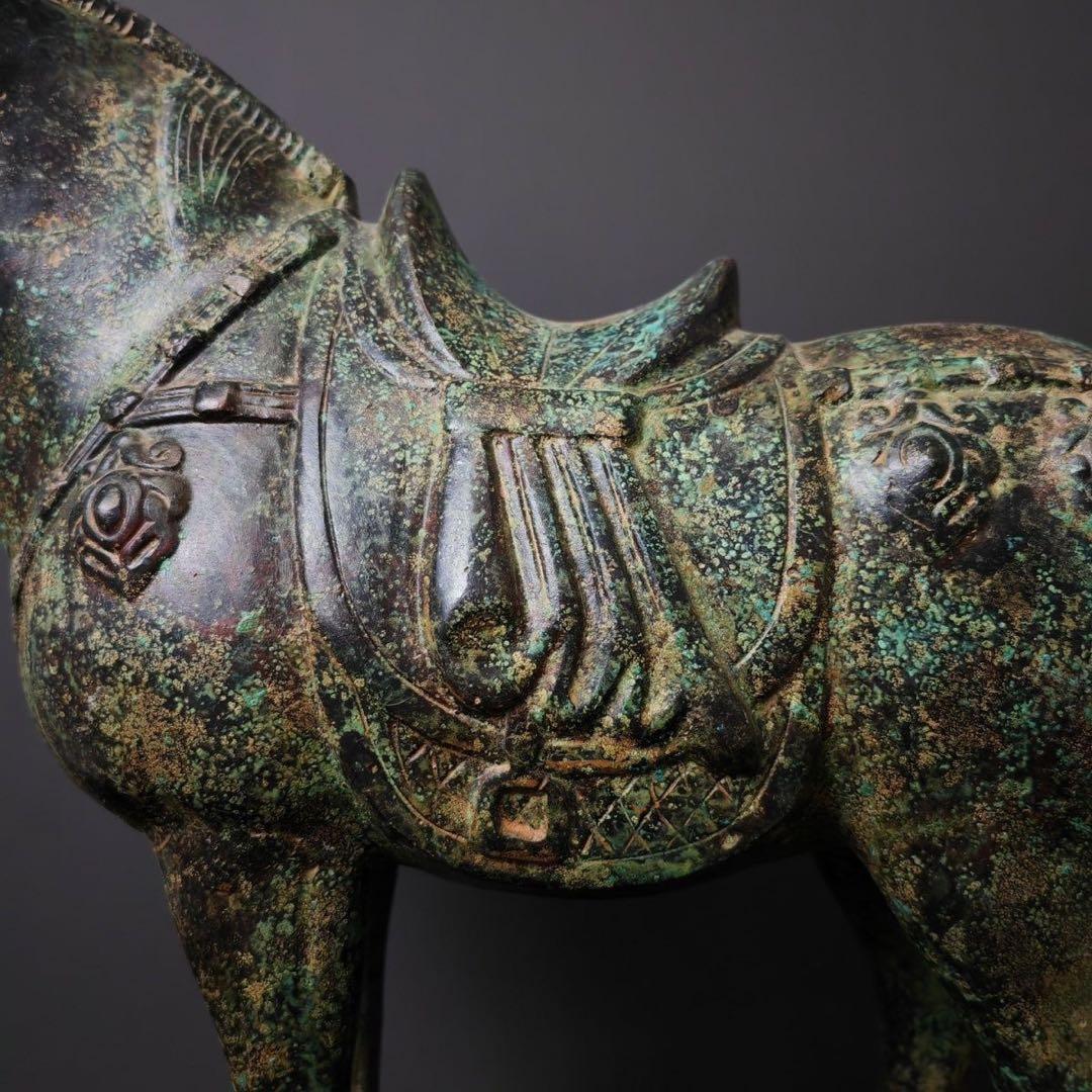 中国古美術品·古青銅器★西周青銅馬★宮蔵珍品・文房置物·風水開運置物・金運UP