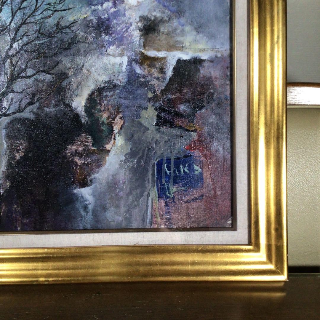 『ハピうー特価』　田中義昭　『冬木立　(冬樹)』　油絵　F10号　132万円