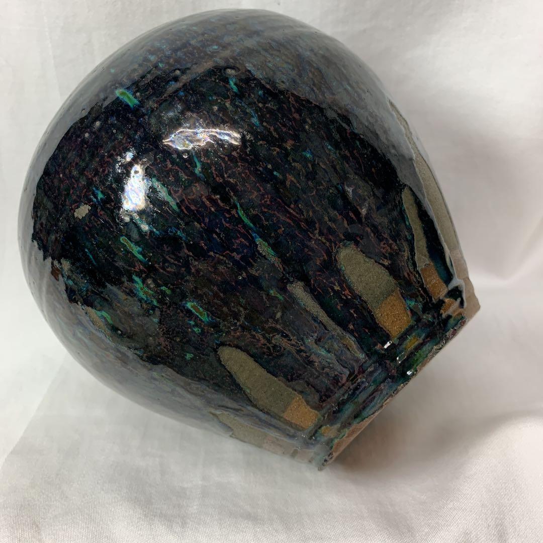 古い壺・骨董・蔵出し・花瓶・壺・陶印・花入・花道具・希少・入手困難