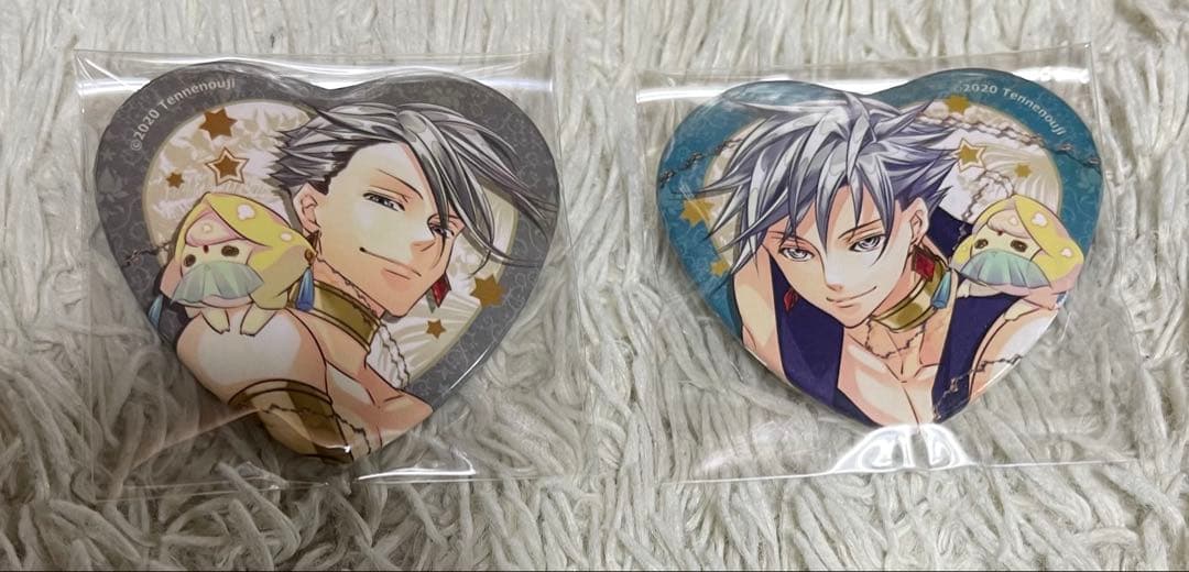 ラッキードッグ1 ステラワースオリジナルハート缶バッジ 2点セット