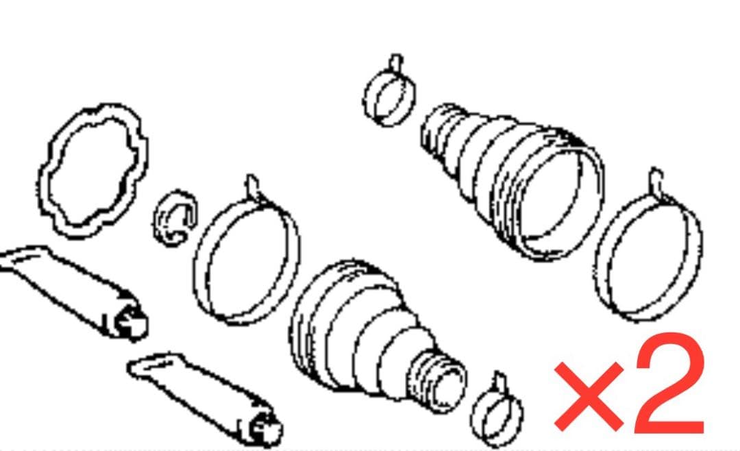 ucf10 ucf11 セルシオ　ls400ドライブシャフトブーツ　 一台分