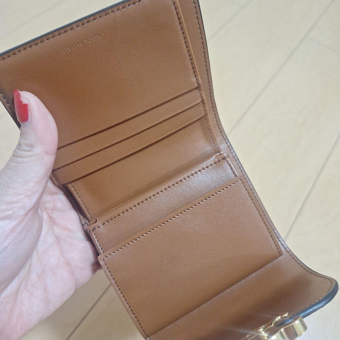 CELINE チェック柄二つ折り財布
