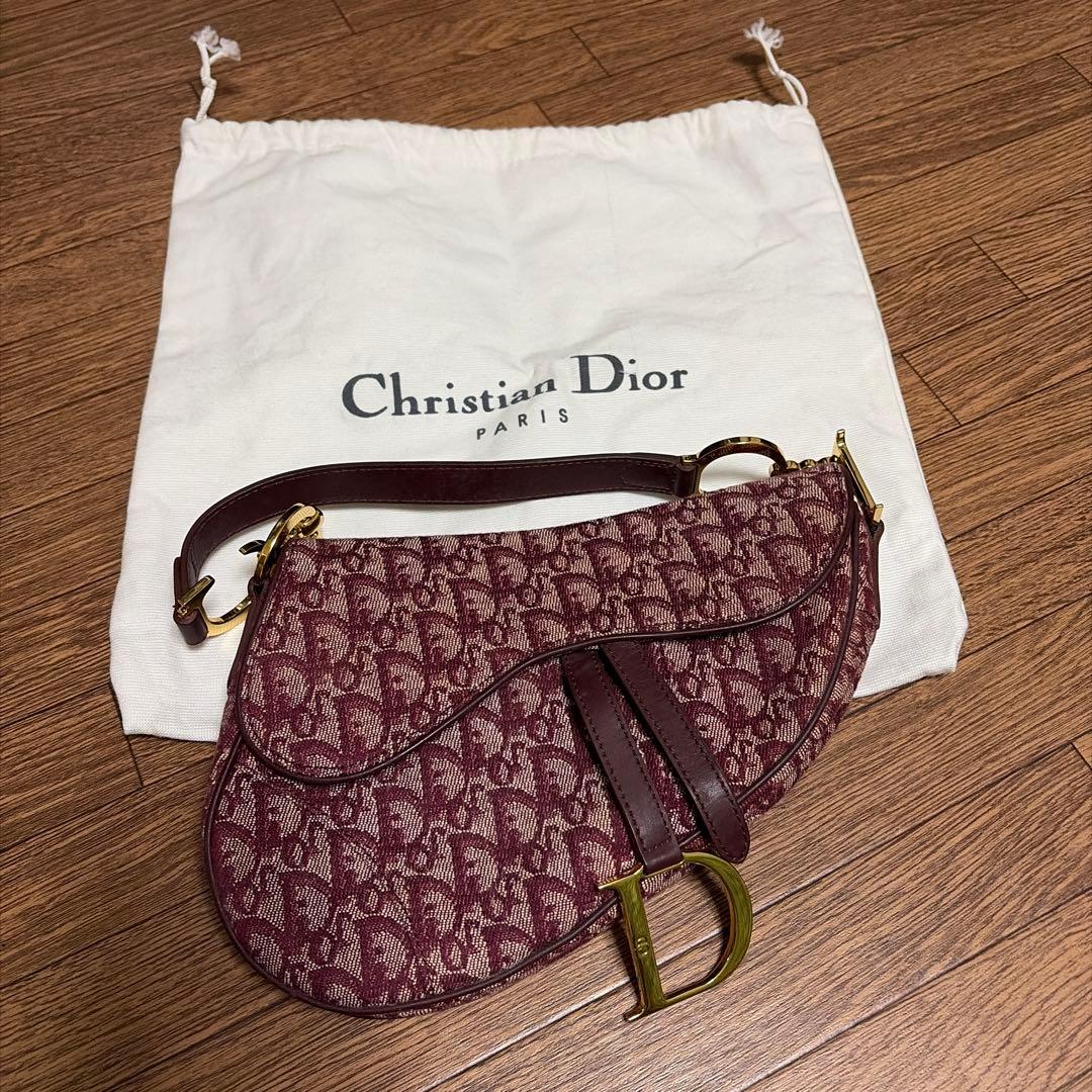 Dior サドルバッグ レッド