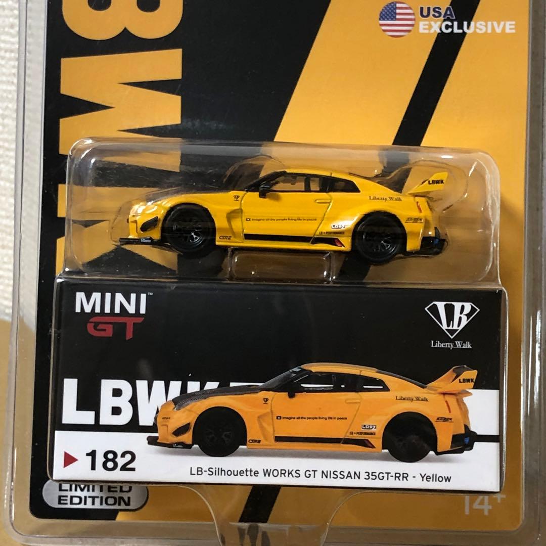 MINI GT ミニGT　LB シルエットワークス　日産35GT-RR　イエロー