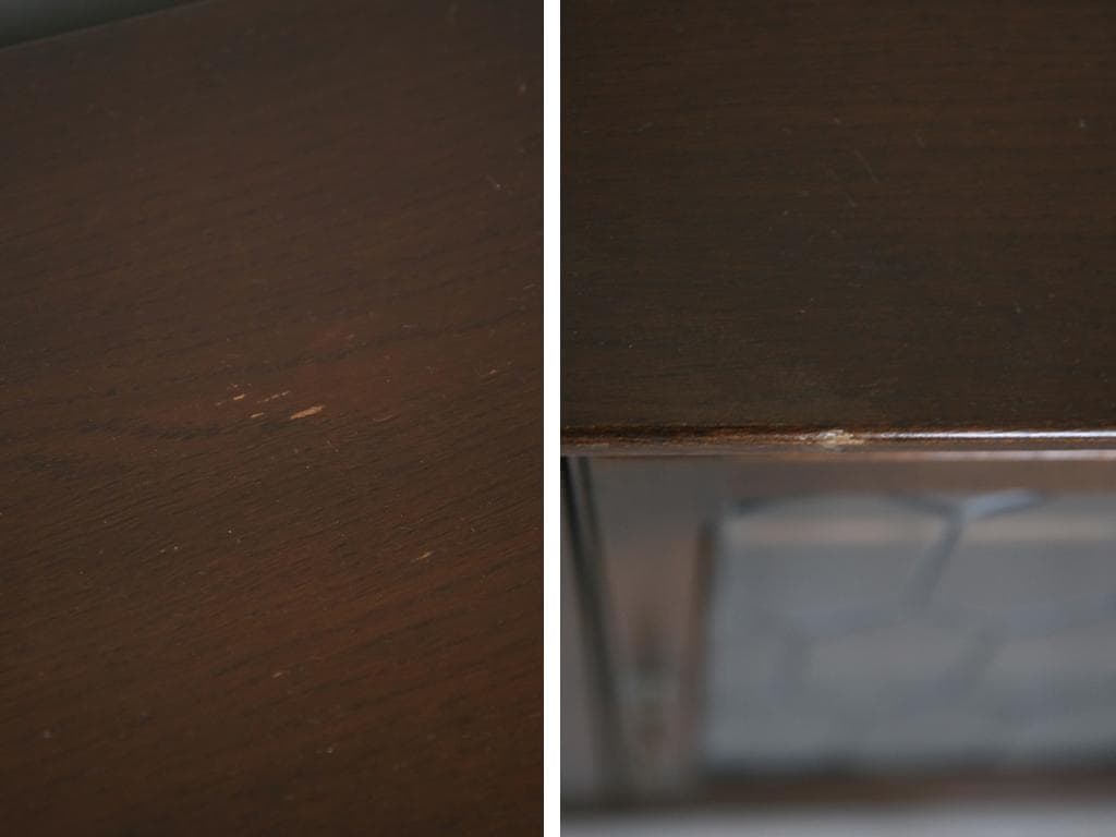 英国アンティーク木製ブックケースキャビネット/本棚/食器棚/飾り棚(91-28)