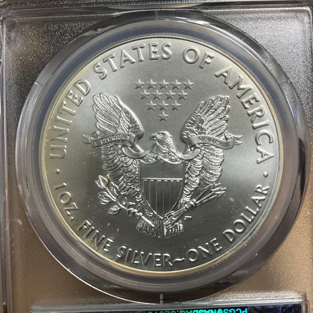 【新品】Silver Eagleイーグル銀貨2016 PCGS MS70 30年