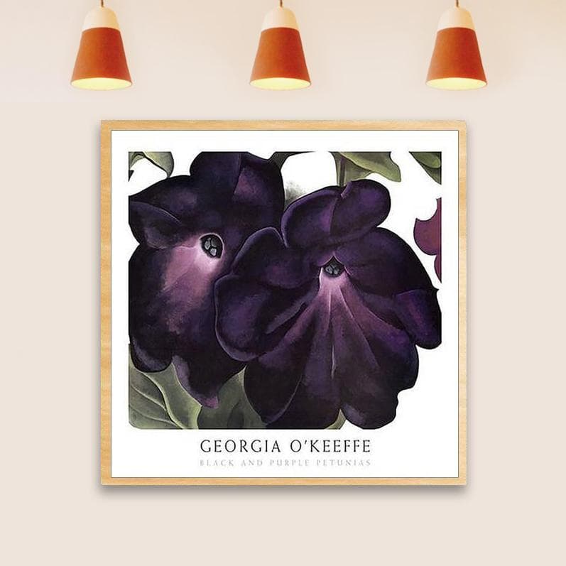額装済/Black and Purple/ジョージア オキーフ/ポスター/アート
