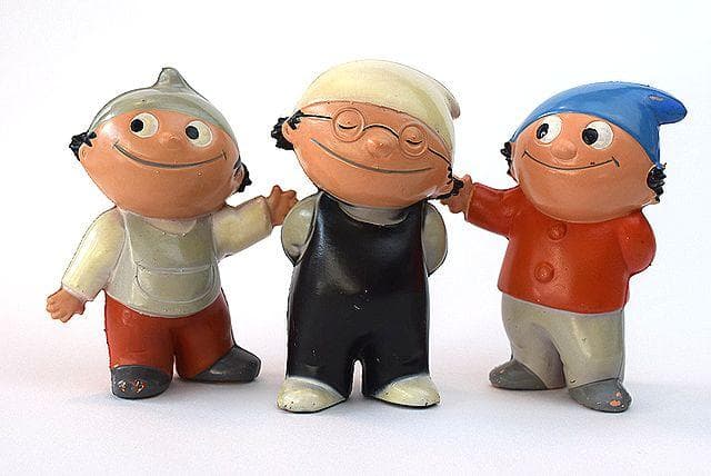 70’s Mainzelmannchen ドイツ ビンテージ ソフビTOY 3個