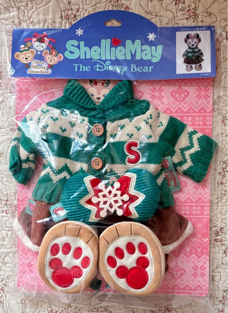 新品 未開封 ダッフィー シェリーメイ ジェラトーニ クリスマス コスチューム