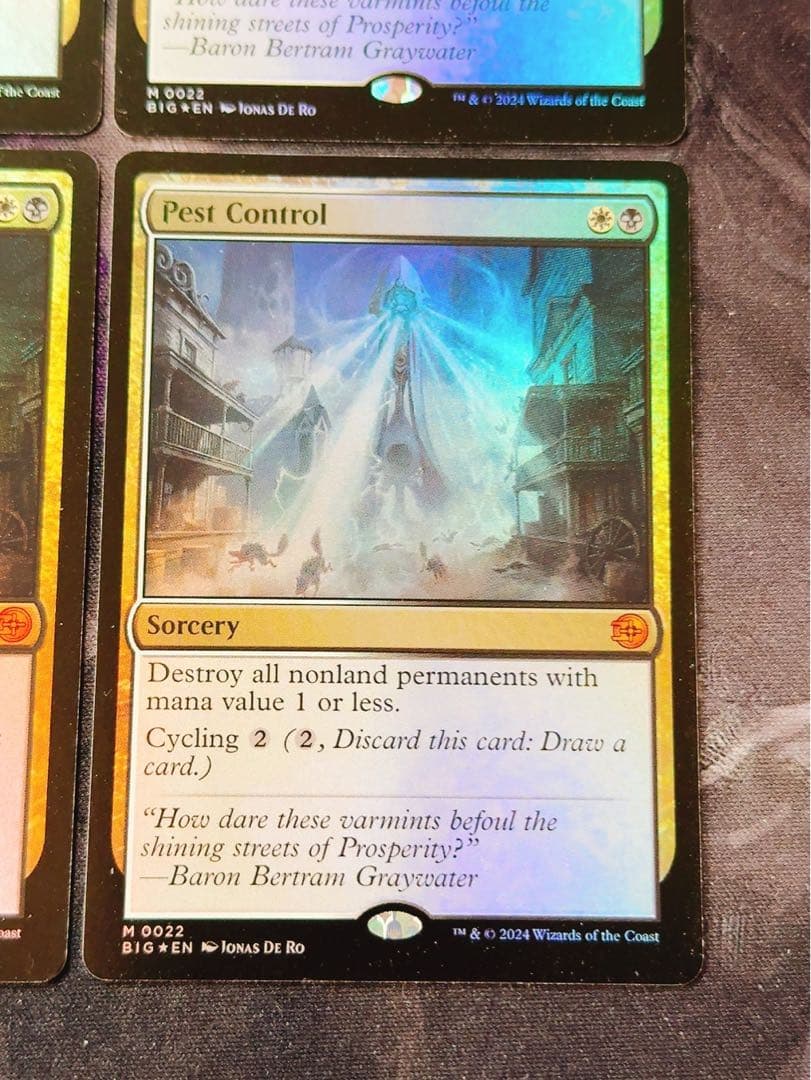 【foil】害獣駆除　英語　4枚セット