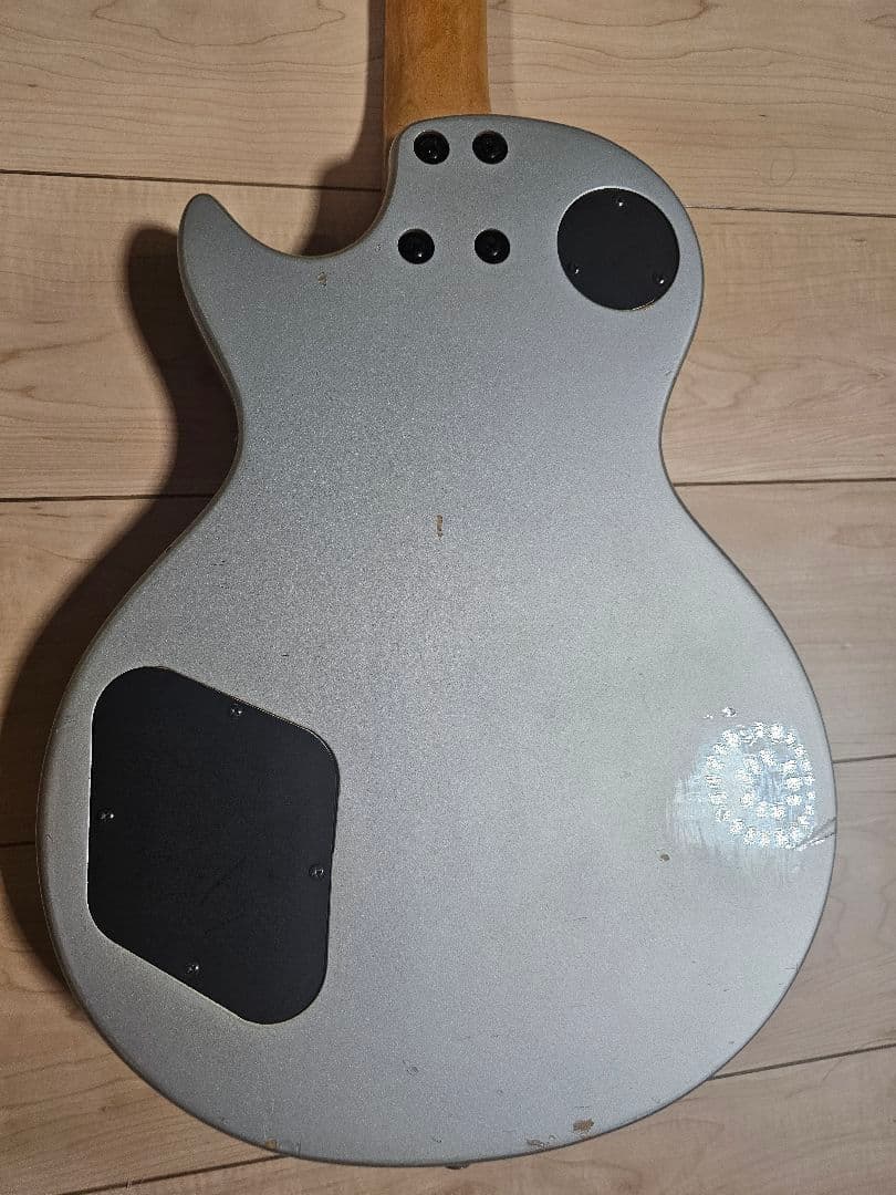 Burny レスポールタイプ エレキギター シルバー